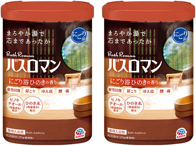 바스로망 입욕제 하노끼, 600g, 2개