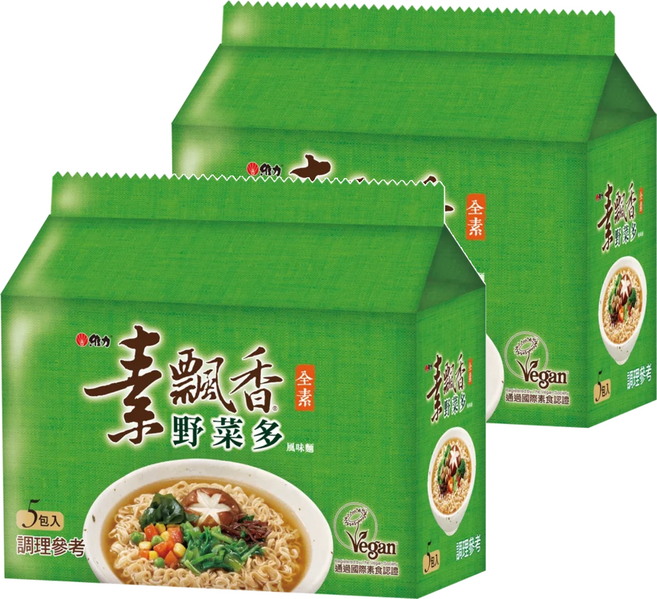 維力 素飄香 野菜多風味麵 80g, 10包