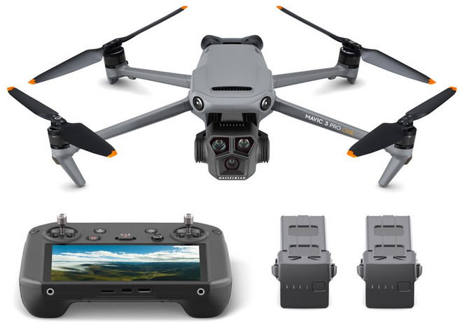 DJI 트리플 렌즈 플래그십 카메라 드론 Mavic 3 Pro Cine 세트, 혼합색상, 1개