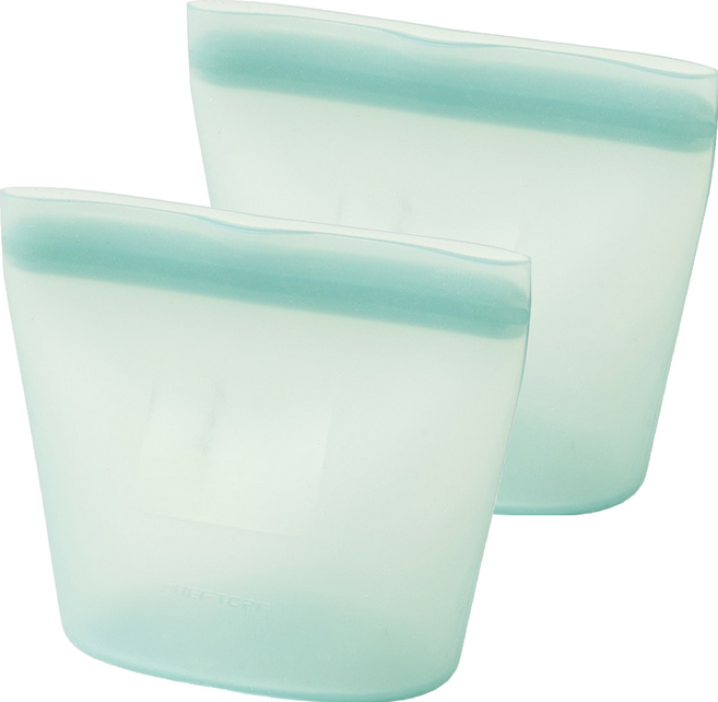 셰프토프 실리콘 지퍼백 250ml, 소(S), 2개