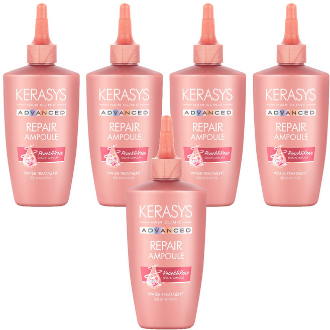 케라시스 어드밴스트 리페어 워터 트리트먼트 피치앤로즈, 220ml, 5개