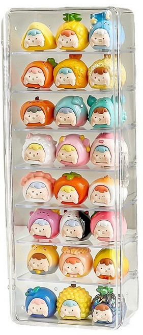 온빛달빛 높이 조절 다용도 미니 피규어 보관 수납 케이스, 1개