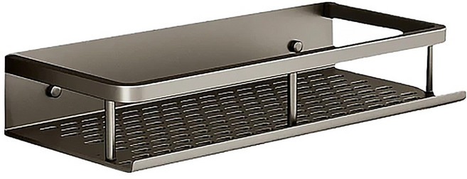 浴室置物架, 灰色, 1個