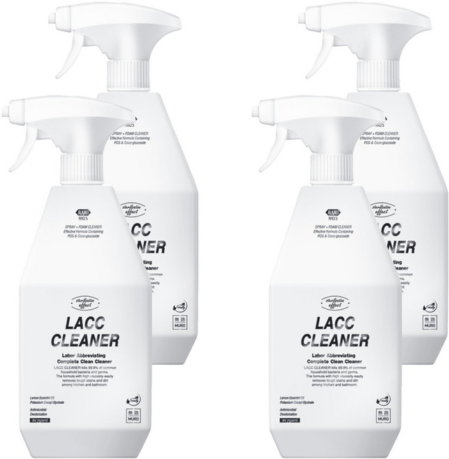 무로 락클리너 다목적세정제, 750ml, 4개