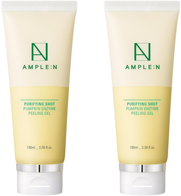 AMPLE N Coreana 淨化shot 南瓜酵素去角質凝膠2, 100ml, 2個