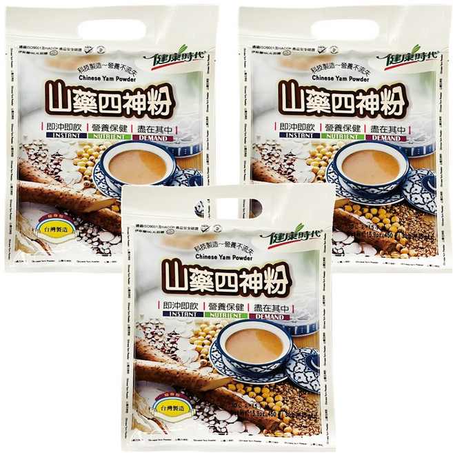 健康時代 山藥四神粉 有糖, 30g, 15包, 3袋