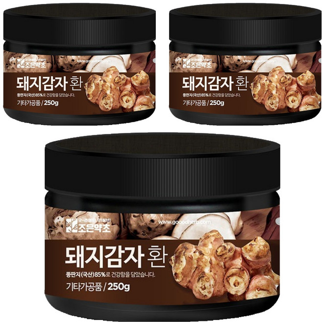 조은약초 프리미엄 돼지감자환, 3개, 250g
