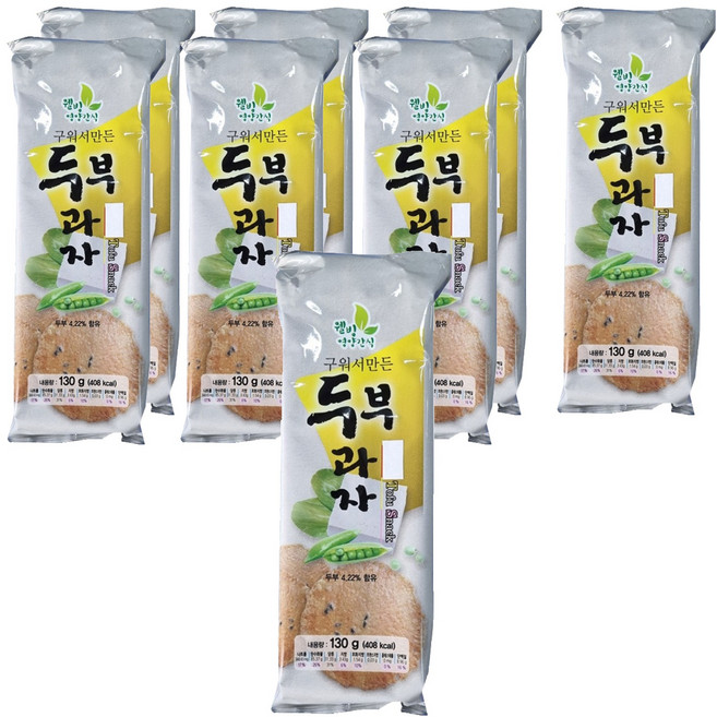 구워서 만든 두부과자, 130g, 8개