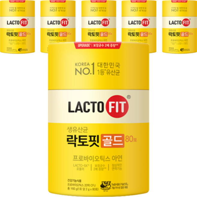 Chong Kun Dang 鍾根堂 LACTO-FIT Gold 80包, 160g, 6個