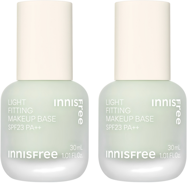 이니스프리 라이트 피팅 메이크업 베이스 30ml, 02 그린, 2개