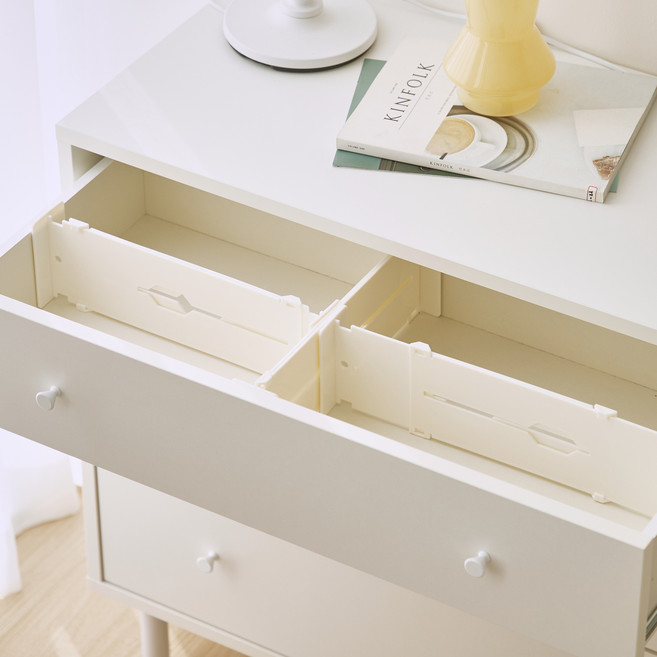 이즈리빙 서랍정리 칸막이, 아이보리, 12개