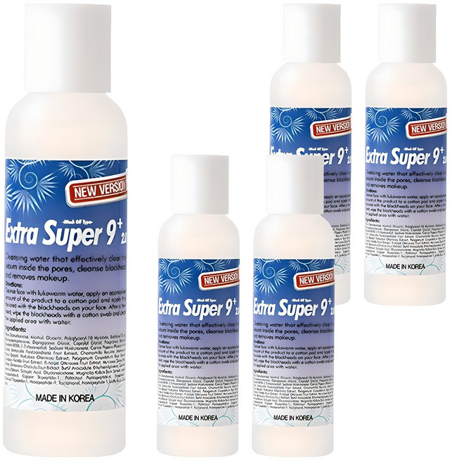 메디필 엑스트라 슈퍼 9 플러스 2.0 피지클리너, 100ml, 5개