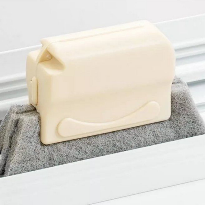 다용도 틈새 창틀 청소솔, 아이보리, 10개