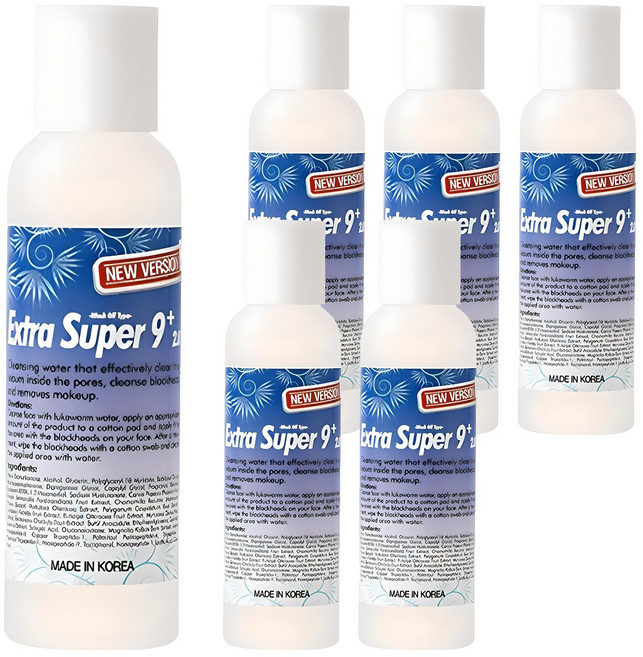 메디필 엑스트라 슈퍼 9 플러스 2.0 피지클리너, 100ml, 6개