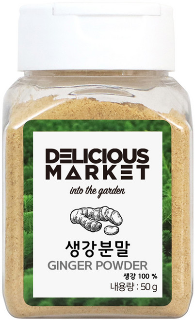 딜리셔스마켓 생강 분말 소형, 50g, 1개