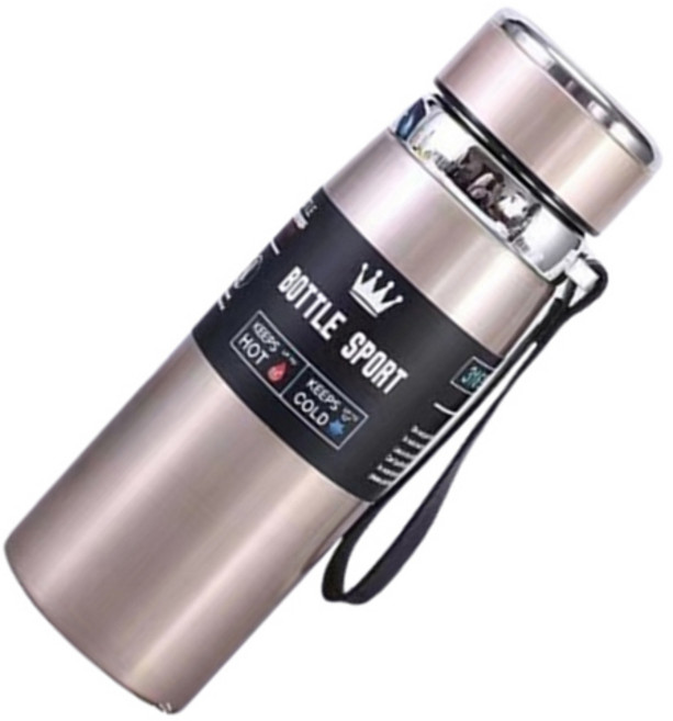 워터하마 대용량 진공 텀플러 스포츠 보냉 보온병, 골드, 800ml, 1개