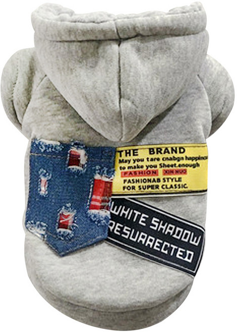 SassyDog 潮牌外套, 灰色, 1件