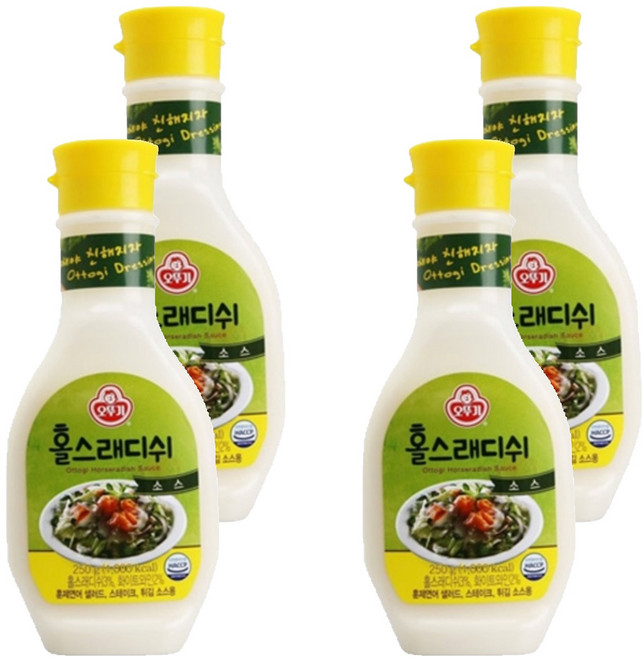오뚜기 홀스래디쉬 소스, 250g, 4개