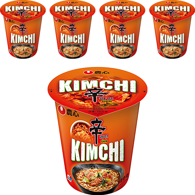 NONGSHIM 農心 辛辣白菜風味杯麵 75g, 5入