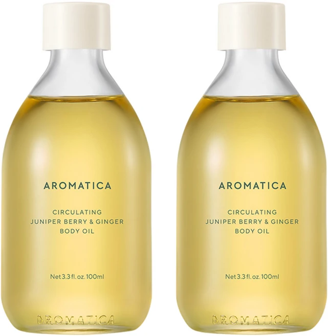 아로마티카 서큘레이팅 바디오일 주니퍼베리 & 진저향, 100ml, 2개 - 쿠팡