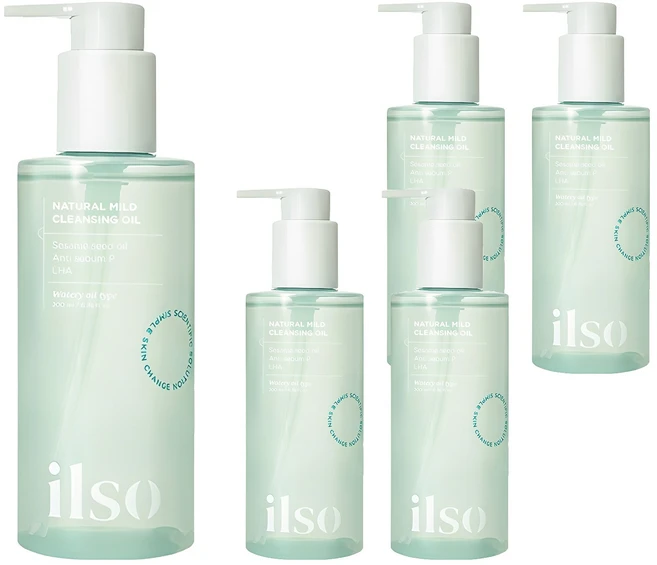 일소 네추럴 마일드 저자극 클렌징 오일, 200ml, 5개 - 쿠팡
