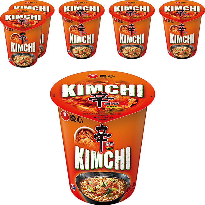 NONGSHIM 農心 辛辣白菜風味杯麵 75g, 6入
