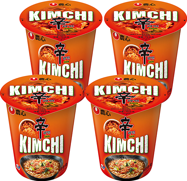 NONGSHIM 農心 辛辣白菜風味杯麵 75g, 4入