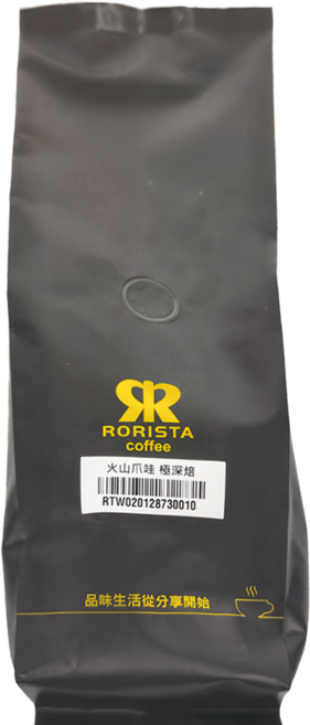 RORISTA 蘿莉絲塔 火山爪哇 極深焙 單品咖啡豆, 咖啡豆(無研磨), 450g, 1包