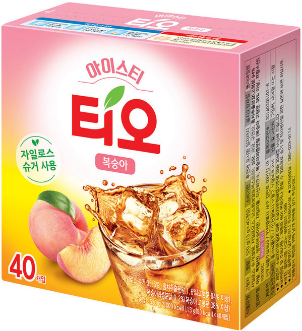 동서티오 아이스티분말 복숭아맛, 13g, 40개입, 1개