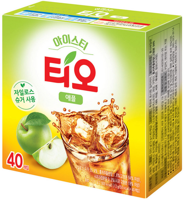 동서티오 아이스티 애플, 13g, 40개입, 1개
