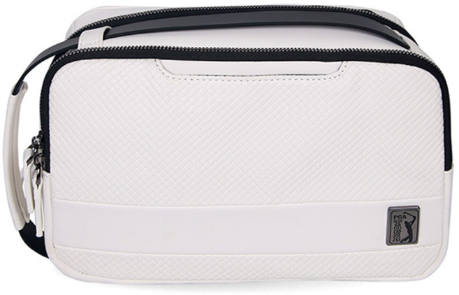 PGA투어 뉴 패턴 플레이 파우치, 퓨어화이트, 1개