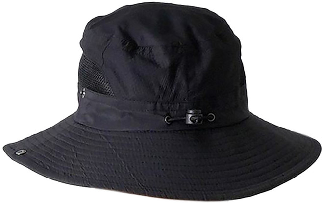 LouisBeHome 男女通用 輕量透氣 漁夫登山帽, 黑色