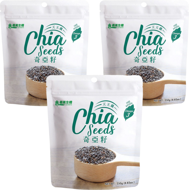 義美生機 奇亞籽, 250g, 3包