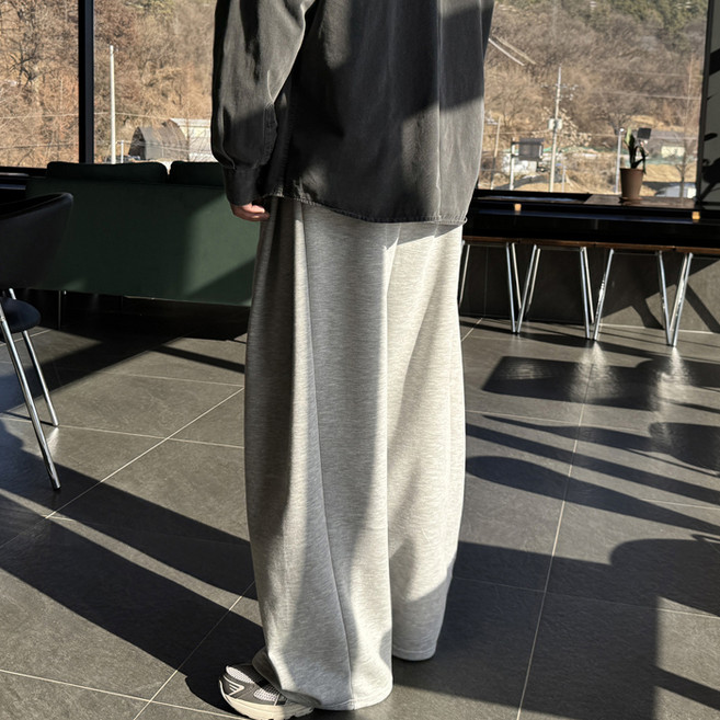 머시따 남녀공용 데일리 트레이닝 벌룬 핀턱 와이드 팬츠