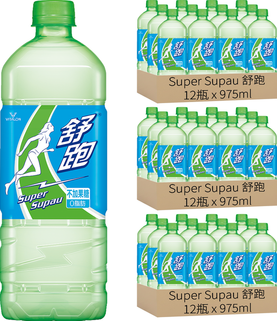 Super Supau 舒跑 運動飲料, 975ml, 36瓶