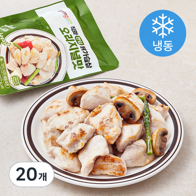 곰곰 직화 한입 닭가슴살 오리지널맛 (냉동), 100g, 20개, 1개입