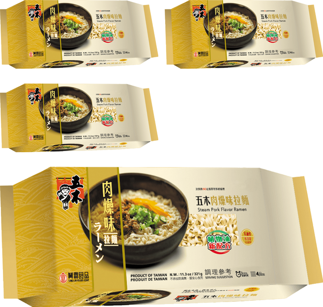 五木 肉燥拉麵, 321g, 4包