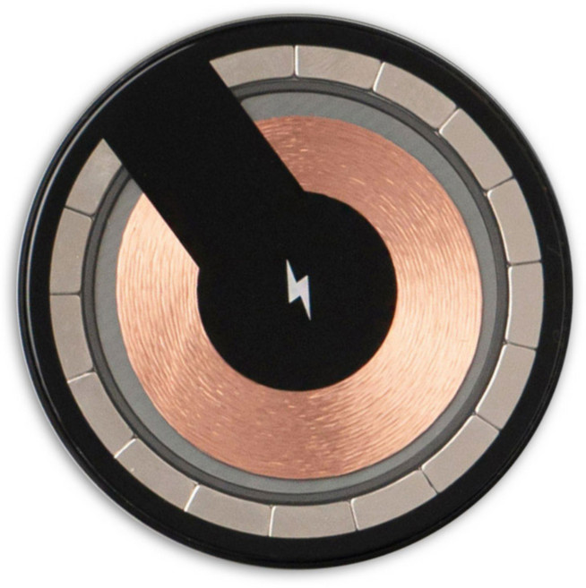 스페이스쉴드 크리스탈 핏 맥세이프 마그네틱 고속 무선 충전기 포터블형 15W MWC-0001, 혼합색상, 1개