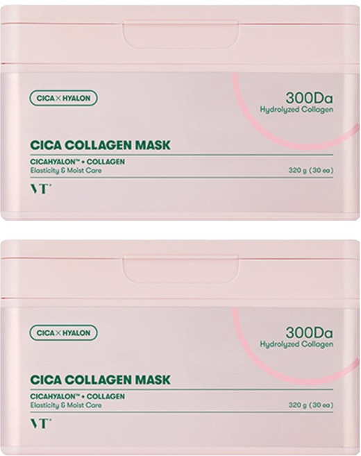 브이티코스메틱 시카 콜라겐 마스크, 30개입, 2개