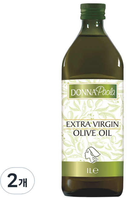 도나파올라 엑스트라버진 올리브오일, 1L, 2개