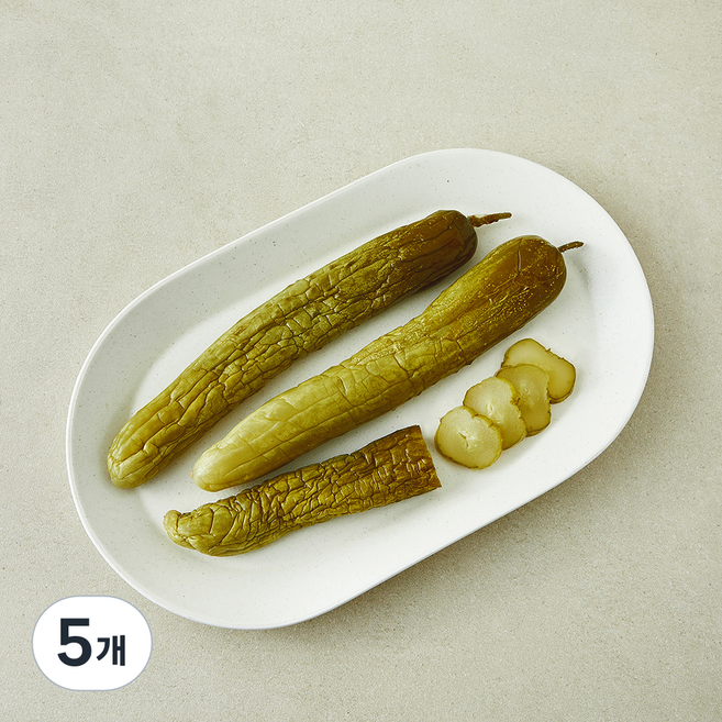 신선미세상 국내산 천일염으로 만든 오이지 3개입, 250g, 5개