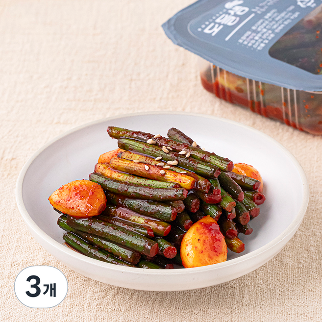도들샘 마늘쫑, 140g, 3개