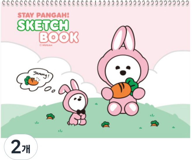 양지사 여아용 기다려빵아 스케치북 3000, 랜덤 발송, 2개, B4, 32매