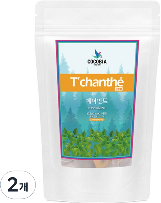 티샹떼 허브 페퍼민트 삼각티백, 1.5g, 25개입, 2개