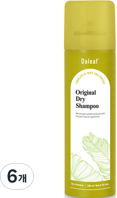 달리프 오리지널 드라이 샴푸 허브향, 200ml, 6개