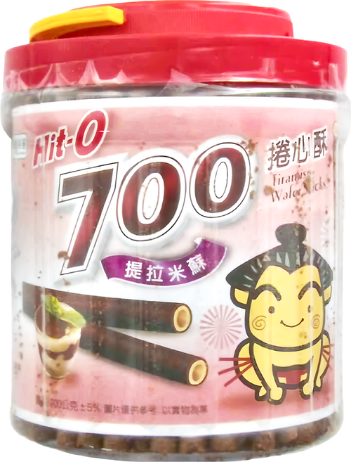 Hit-O 700捲心酥 提拉米蘇口味, 700g, 1桶