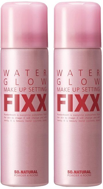 쏘내추럴 워터 글로우 메이크업 세팅 픽서, 75ml, 2개