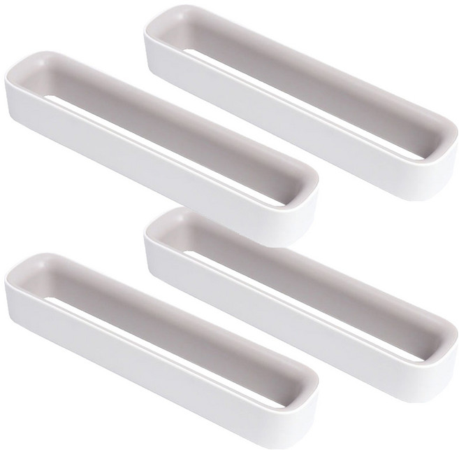 리빙홈디테일 홈 접착식 슬리퍼 걸이 거치대, 화이트, 4개