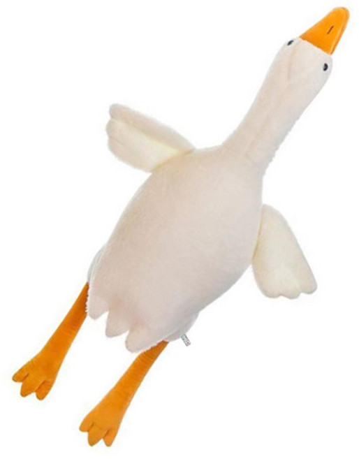 I'CLE 胖胖大王鵝絨毛玩偶 130cm 白色, 1個