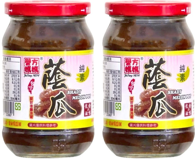 譽方媽媽 蔭瓜 全素食品 開胃良品, 380g, 2罐